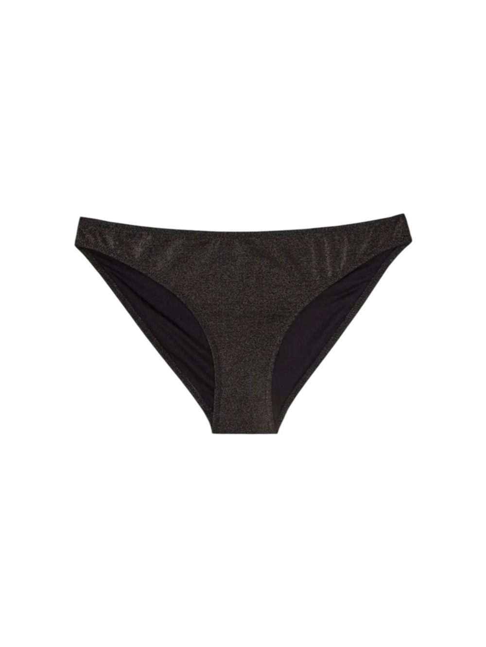 Reiss Adina Metallic Charcoal Gold Sparkle Low-Rise Bikini Bottom‎ - Size 4✨
